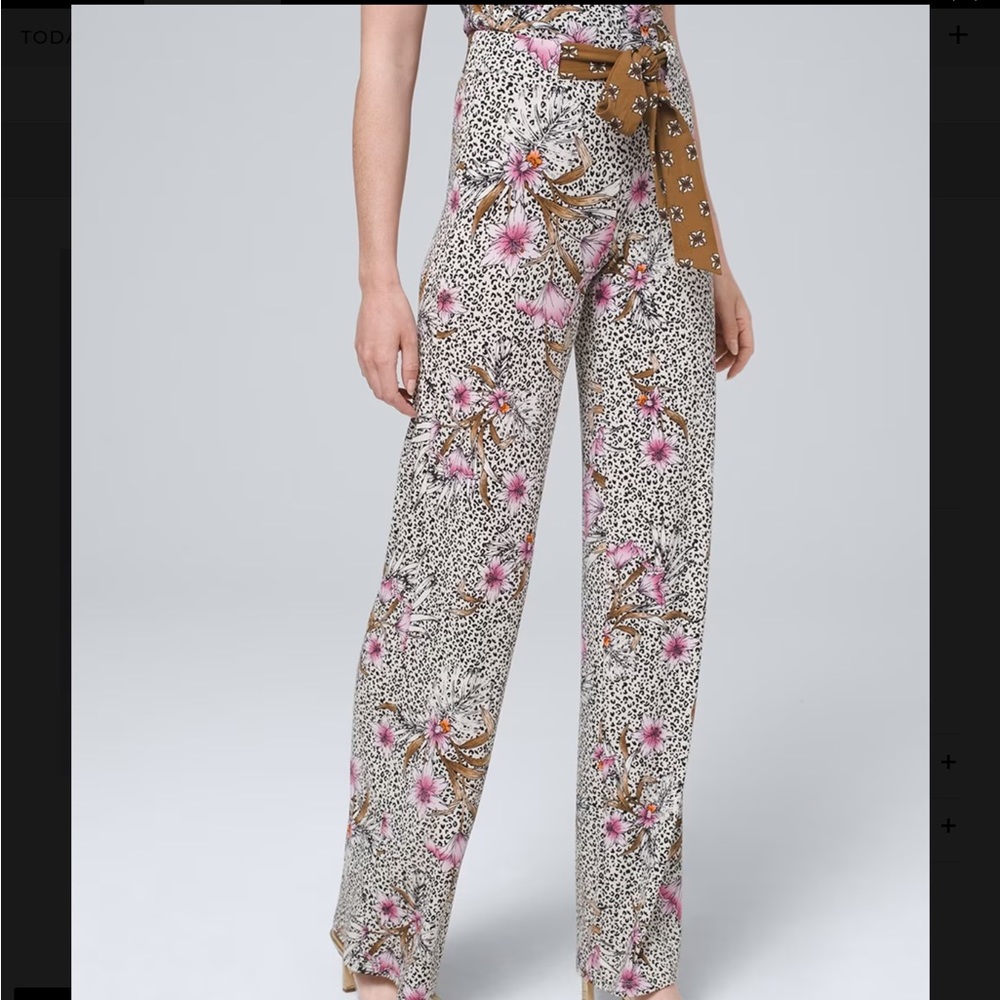 WHBM Matte Jersey Wide-leg pants XS (short)